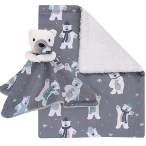 Nojo Baby Sherpa & Security Blanket Gift Set